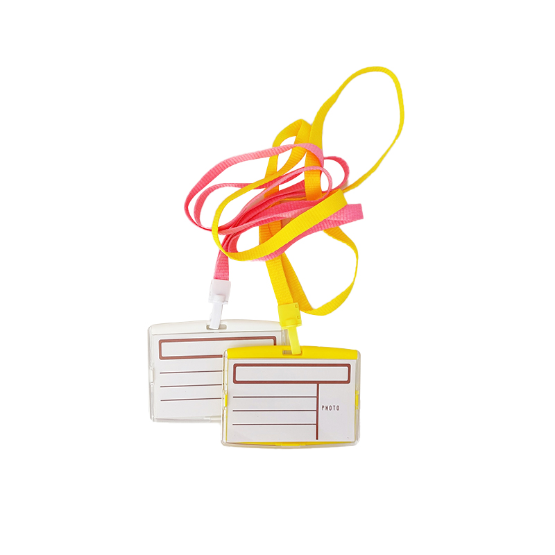 Klares Namensschild mit Lanyard